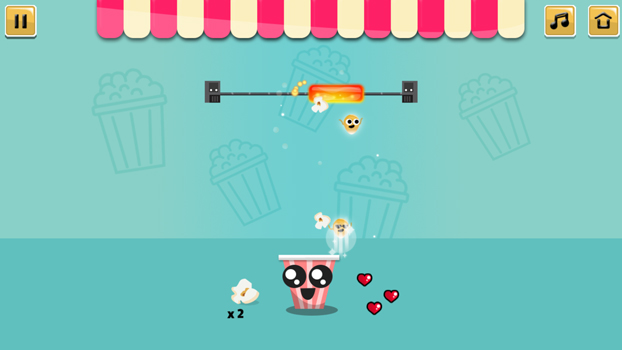 Kéo thanh lửa vào bắp để rang chúng.