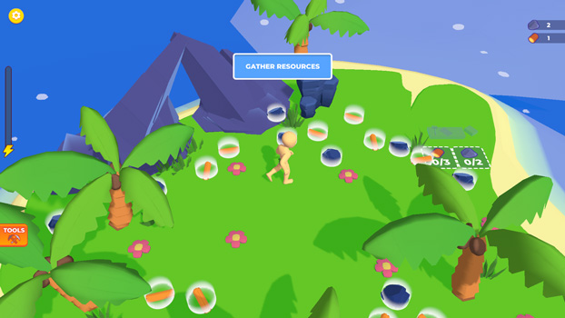 Thu thập các vật phẩm.