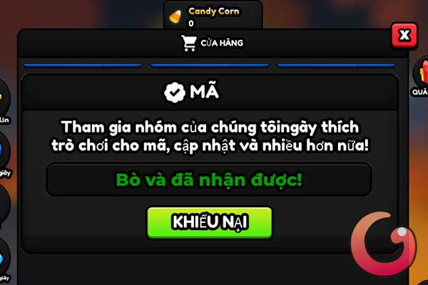 Đổi code thành công