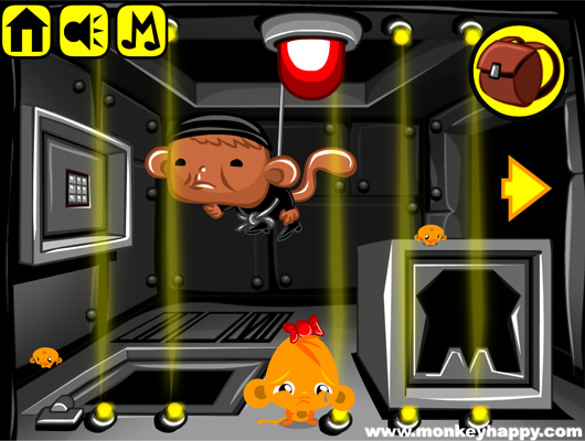 Chơi game Chú khỉ buồn: Siêu đạo chích - GameVui.vn