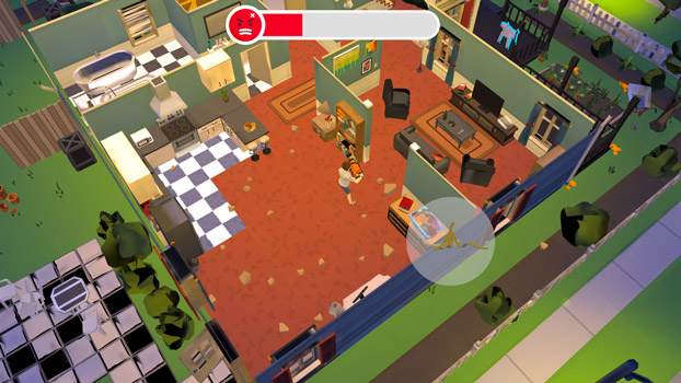 Phá hoại và tránh sự truy đuổi của chủ nhà.