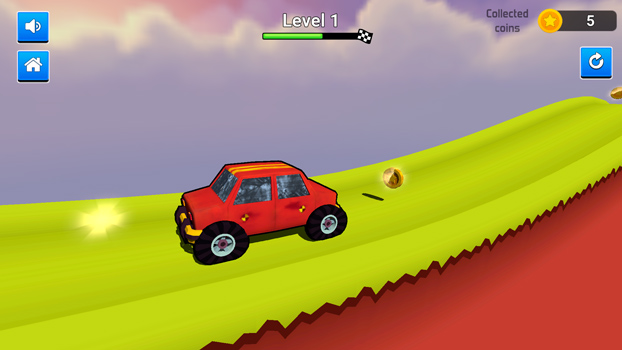 Thu thập các đồng xu trên đường đi.