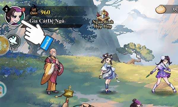 Chạm vào ảnh đại diện