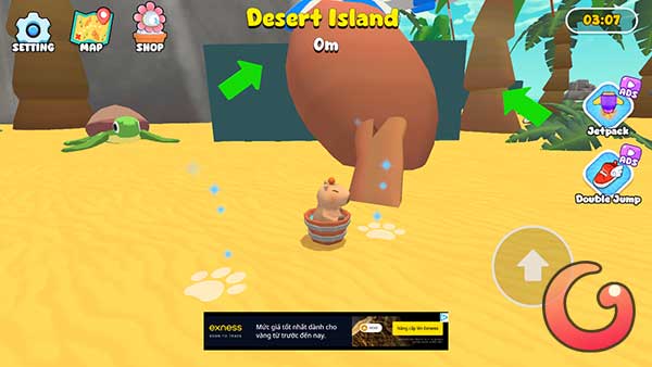 Nhảy lên chướng ngại vật