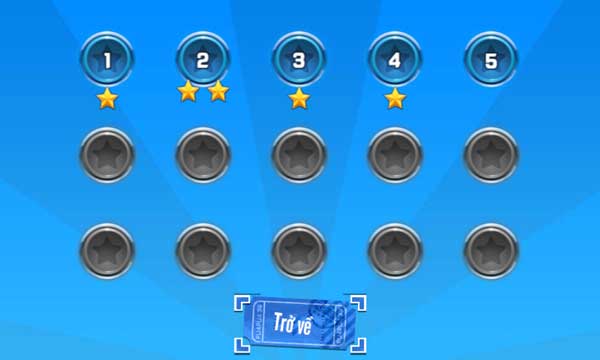 Thử sức với tổng cộng 15 level cấp độ