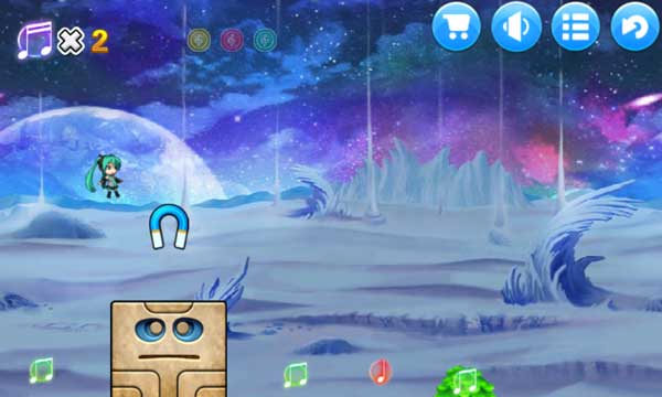 Điều khiển Hatsune Miku thu thập thật nhiều nốt nhạc, vật phẩm xuất hiện