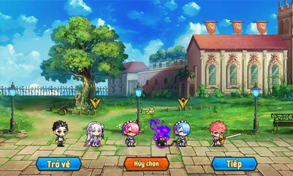 Có 5 nhân vật chính để người chơi lựa chọn