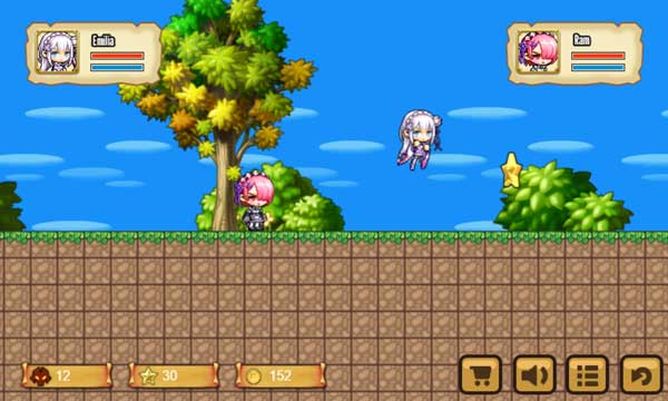 Điều khiển nhân vật trong game theo chế độ tùy chọn 1 hoặc 2 người