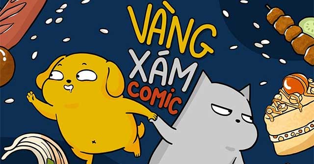 Vàng Xám Comic là bộ truyện kể về 2 con vật nào?