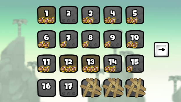 Có nhiều màn chơi với độ khó tăng dần.