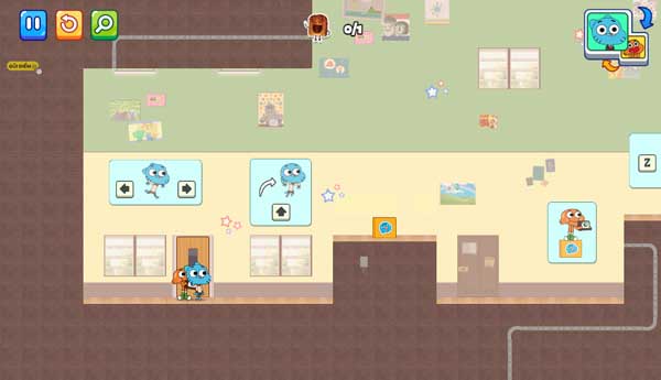 Điều khiển 2 nhân vật Gumball và Darwin