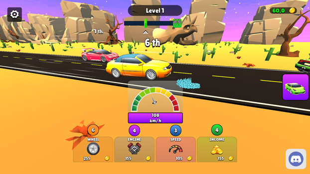 Nâng cấp xe và chinh phục các chặng đua.
