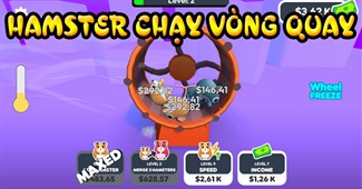 Hamster chạy vòng quay