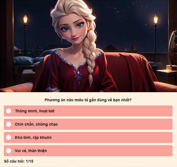 Hãy tham gia ngay để biết bạn là "bạn thân" của ai trong vương quốc Arendelle!