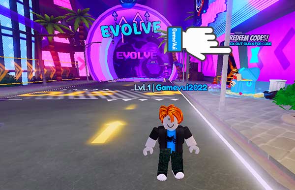 Di chuyển đến khu vực Redeem Codes