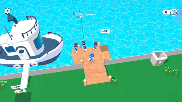 Thuê các nhân viên câu cá.