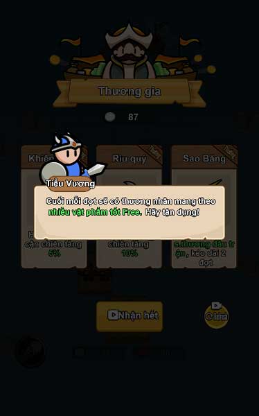 Nhận Buff bằng xu bạc hoặc xem video QC