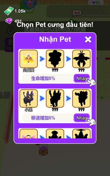 Nhận thú cưng Pet hỗ trợ
