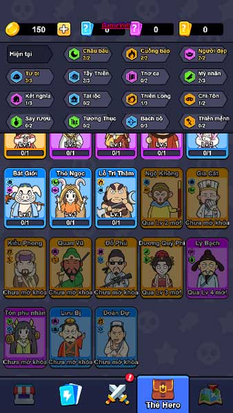 Rất nhiều thử thách và Hero đang chờ bạn khám phá