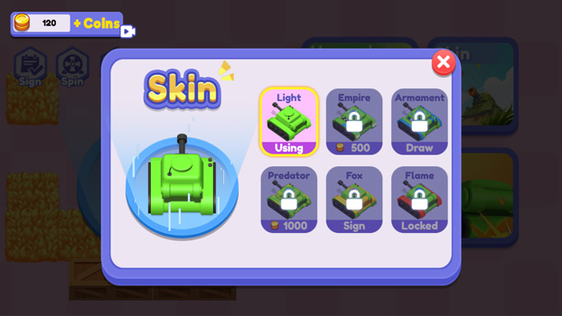 Nhiều xe tăng khác nhau chờ bạn khám phá.