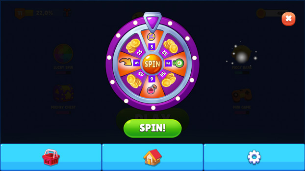 Vòng xoay thưởng.