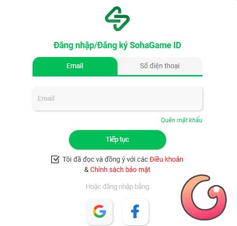 Đăng nhập tài khoản