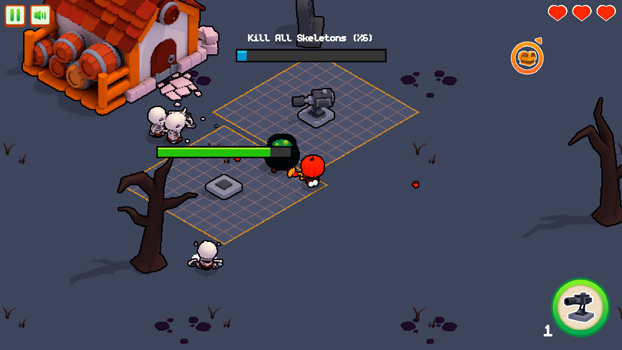 Xây dựng các tháp pháo hỗ trợ bạn phòng thủ.