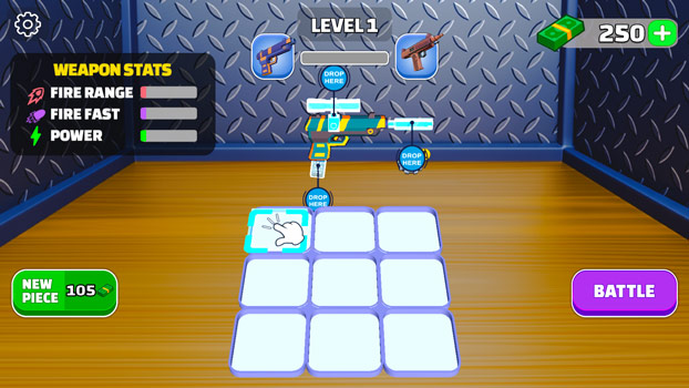 Ghép các bộ phần súng để nâng cấp vũ khí của bạn.