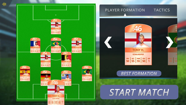 Xây dựng đội bóng cho riêng bạn.