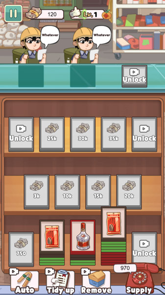 Sắp xếp các đồ vật để giao cho khách hàng.