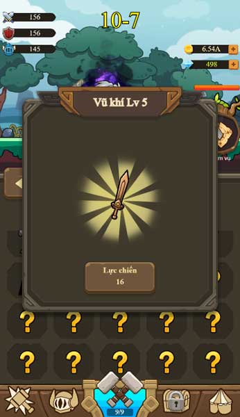 Hợp nhất vật phẩm để mở khóa nhiều loại vũ khí tấn công, phòng thủ, Pet...