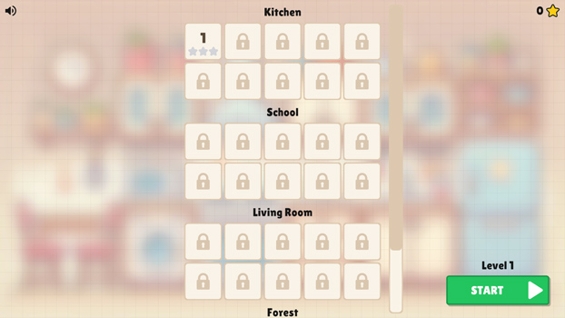 Nhiều cấp độ với độ khó tăng dần.