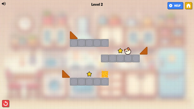 Giúp chú chuột tới được miếng pho mát.