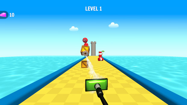 Hút các vật phẩm trên đường đi.