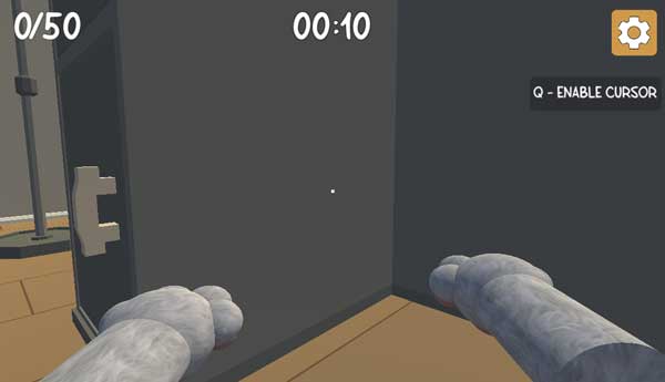 Điều khiển chú mèo đi lại khắp ngôi nhà