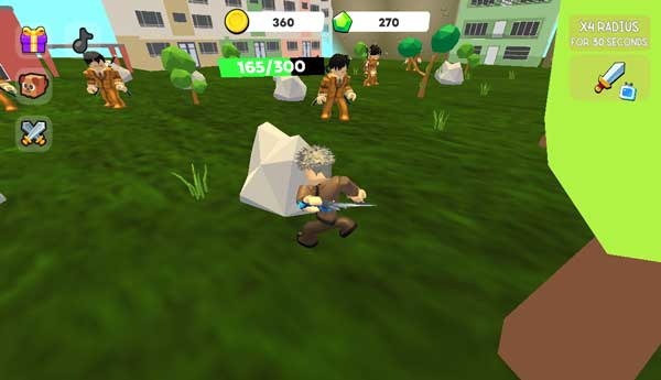 Điều khiển Robbie đi chiến đấu và phá hủy các vật phẩm