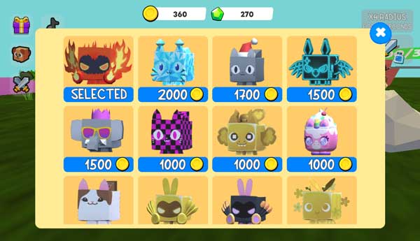 Các loại Pet hỗ trợ tăng sức mạnh