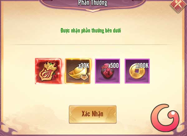 Phần thưởng đổi code