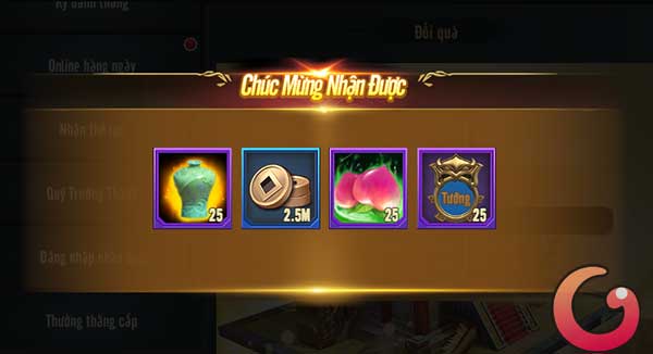 Phần thưởng đổi code