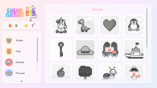 Chơi game Tô màu Pixel - GameVui.vn