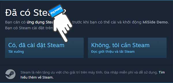 Có, đã cài đặt Steam