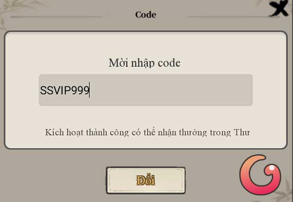 Nhập code