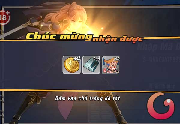 Phần thưởng đổi code