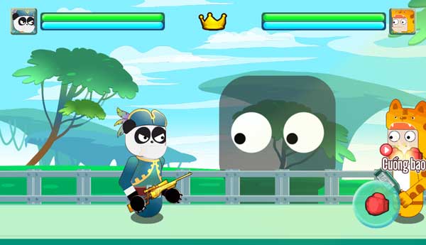 Bấm, chạm màn hình điện thoại để di chuyển nhân vật