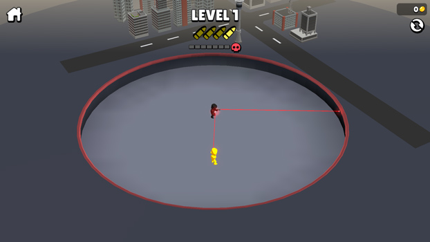 Cố gắng bắn hạ tất cả các kẻ thù với số phát bắn ít nhất để đạt số sao cao nhất.