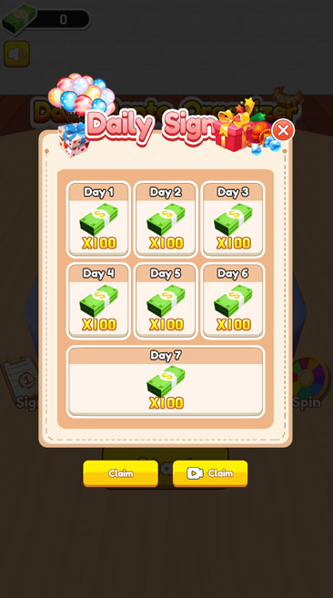 Khám phá các phần thưởng thú vị hằng ngày.