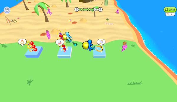 Mang đồ vật tìm được về Shop