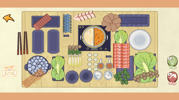 Sắp xếp các đồ vật hợp lý.