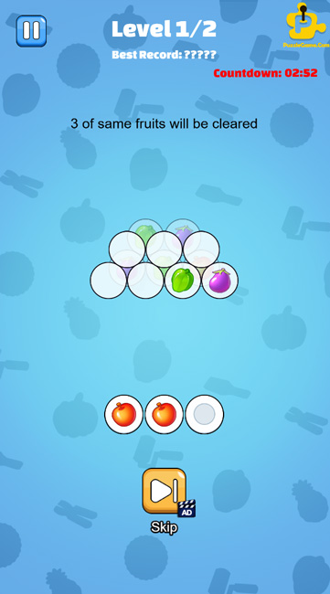 Ghép 3 hình giống nhau để loại bỏ chúng.