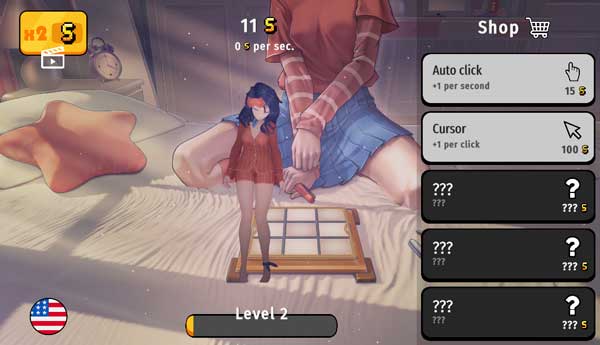 Bấm chuột, chạm màn hình liên tục để nhận nhiều tiền xu